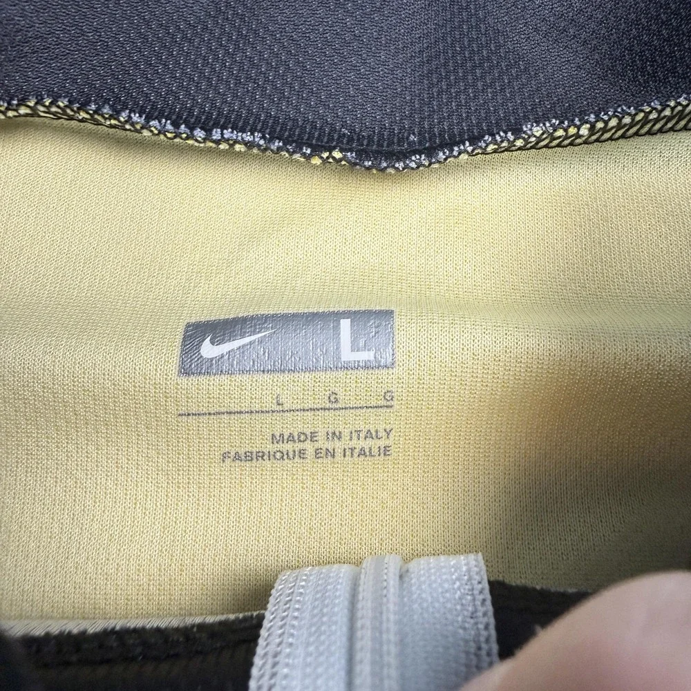 Nike Livestrong WEAR YELLOW Cycling Jersey Mens Large Black Yellow Italy